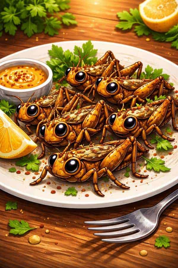 Plate of Crickets